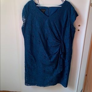 Navy Blue Lace Dress